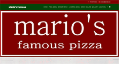 Desktop Screenshot of mariosfamouspizza.com