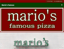 Tablet Screenshot of mariosfamouspizza.com